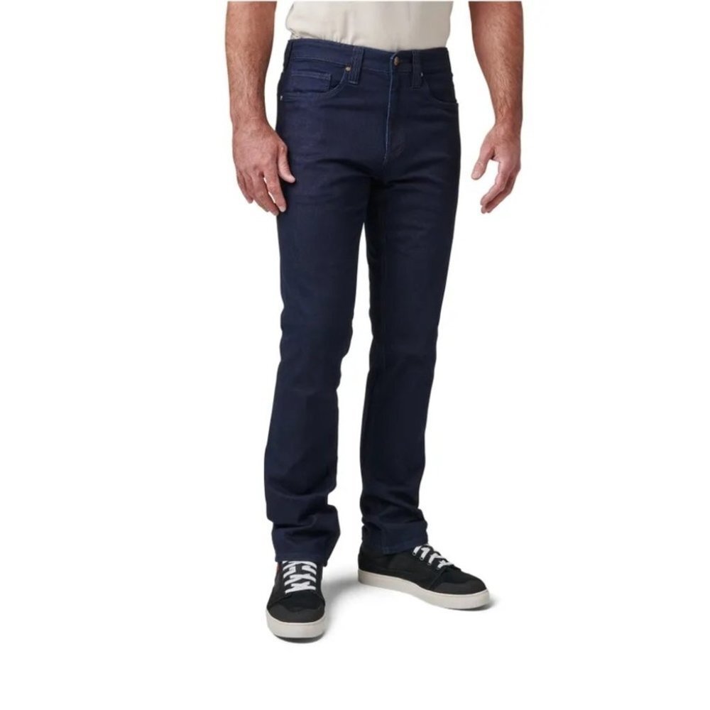 5.11 Tactical Defender Straight Fit Jeans in Dark Wash Indigo Size 33/34 - Picture 1 of 10